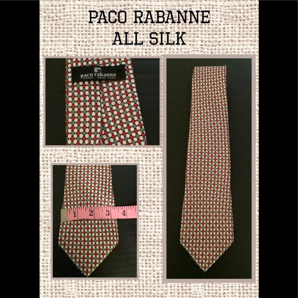 Paco Rabanne Vintage Silk Men’s Necktie